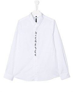 Рубашка с длинными рукавами и логотипом Givenchy kids