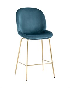 Стул полубарный beetle со спинкой маренго синий 47x103x54 см Stool group