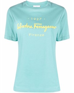 Футболка с логотипом Salvatore ferragamo