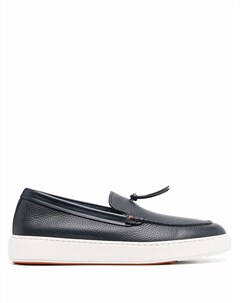 Лоферы без застежки Santoni