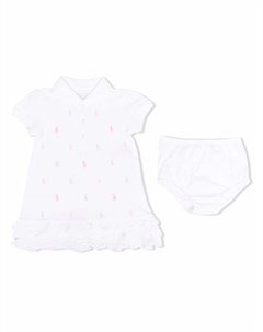 Платье с вышитым логотипом Ralph lauren kids