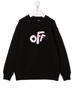 Толстовка с логотипом Off Off-white kids