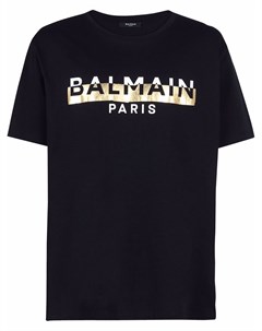 Футболка с логотипом Balmain