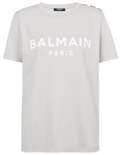 Футболка с логотипом Balmain