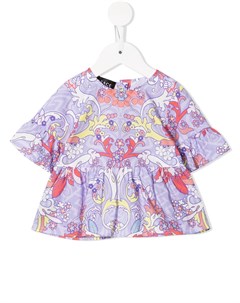 Блузка с узором Baroque Versace kids