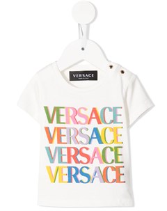 Футболка с логотипом Versace kids