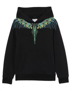 Худи с принтом Wings Marcelo burlon county of milan kids