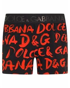 Удлиненные боксеры с логотипом Dolce&gabbana