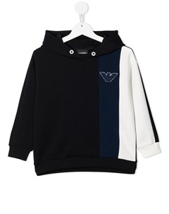 Худи с нашивкой логотипом Emporio armani kids