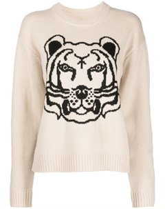 Шерстяной джемпер с узором Tiger Kenzo