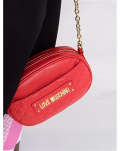 Стеганая сумка через плечо с логотипом Love moschino