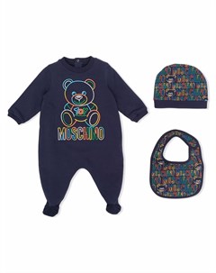 Пижама с вышивкой Teddy Bear Moschino kids