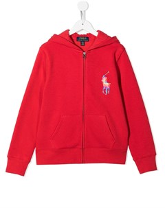 Худи на молнии с вышитым логотипом Ralph lauren kids