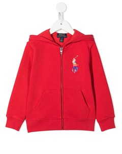 Худи на молнии с вышитым логотипом Ralph lauren kids