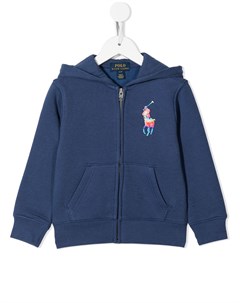 Худи на молнии с вышитым логотипом Ralph lauren kids