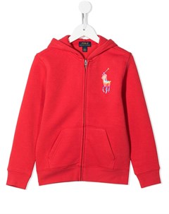 Худи на молнии с вышитым логотипом Ralph lauren kids