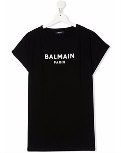 Футболка с логотипом Balmain kids