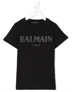 Футболка с логотипом Balmain kids