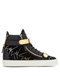 Высокие кеды с кристаллами Giuseppe zanotti