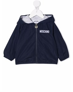 Куртка с капюшоном и принтом Teddy Bear Moschino kids