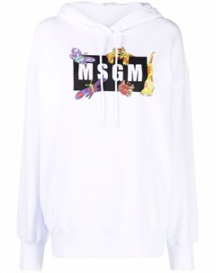 Худи с графичным принтом Msgm