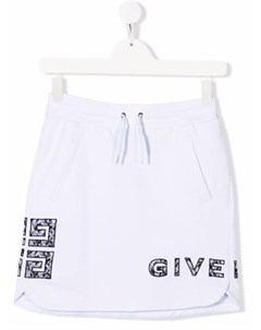 Юбка с вышитым логотипом Givenchy kids