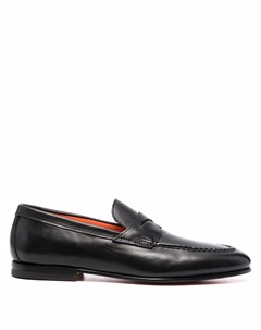 Однотонные пенни лоферы Santoni