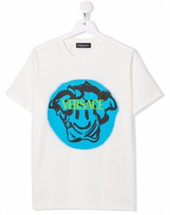 Футболка с принтом Medusa Smile Versace kids