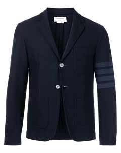 Однобортный пиджак с полосками 4 Bar Thom browne