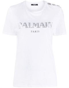 Футболка с логотипом Balmain