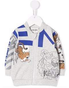 Толстовка на молнии с принтом Tiger Kenzo kids