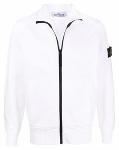 Куртка на молнии с нашивкой логотипом Stone island