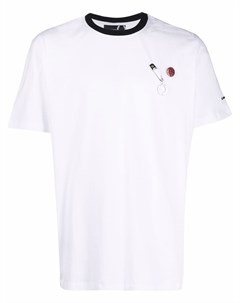 Футболка с декоративной булавкой Raf simons x fred perry