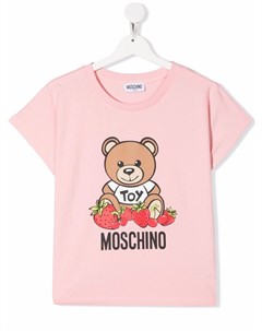 Футболка с логотипом Moschino kids