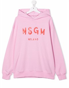 Худи с логотипом Msgm kids