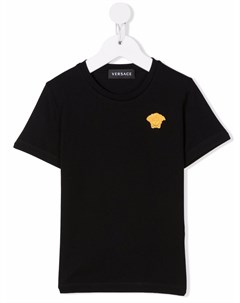 Футболка с вышивкой Medusa Versace kids