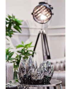 Подсвечник серебряный серебристый 13x19x13 см Garda decor