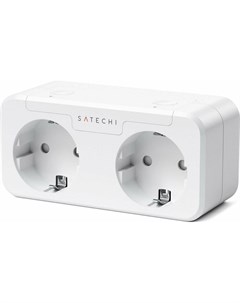 Розетка Homekit Dual Smart Outlet ST HK2OAW EU Satechi