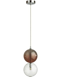 Подвесной светильник Pendant 4980 1C хром бордовый Odeon light