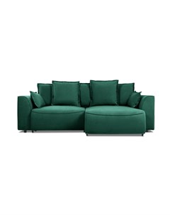 Угловой диван Напа Velvet Emerald зеленый 162215 Pirrogroup