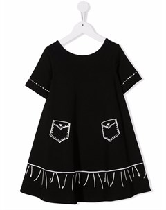 Платье А силуэта с короткими рукавами Emporio armani kids