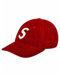 Кепка Velvet S Logo 6 panel Supreme