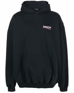 Худи Large Fit с логотипом Balenciaga