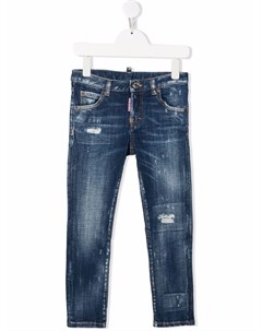 Джинсы скинни с эффектом потертости Dsquared2 kids