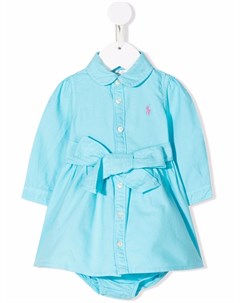 Платье рубашка с вышитым логотипом Ralph lauren kids