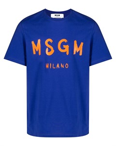 Футболка с логотипом Msgm