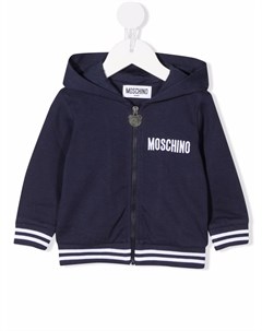 Худи на молнии с вышивкой Teddy Bear Moschino kids