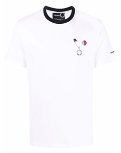 Футболка с брошью Raf simons x fred perry