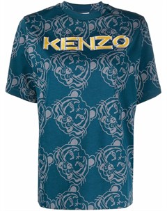 Футболка с принтом и логотипом Kenzo