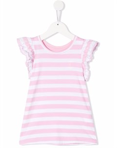 Футболка в полоску с оборками Ralph lauren kids